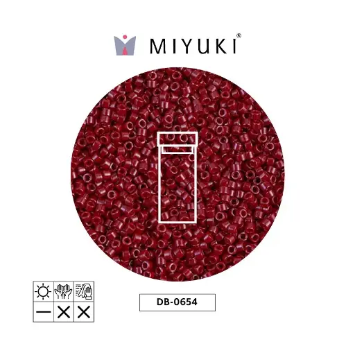 [08369] Miyuki delica 11/0 DB0654 opaque marron x 3g