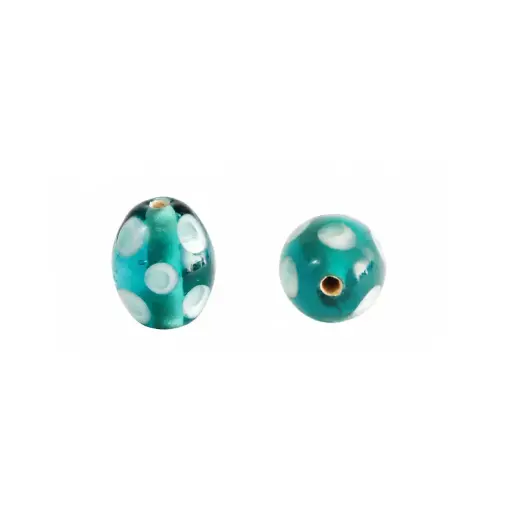[05663] Vidrio Hindú Rice 10x13mm Blue Zircon BGT-OV 81 x und
