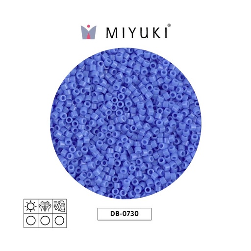 [28115] Miyuki delica 11/0 DB0730 opaco claro azul x 50g