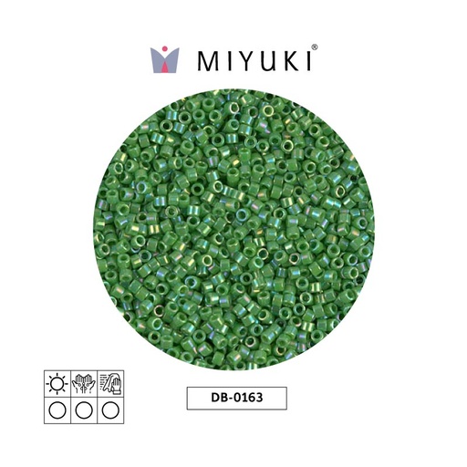 [13372] Miyuki delica 11/0 DB0163 opaco verde AB x 50g
