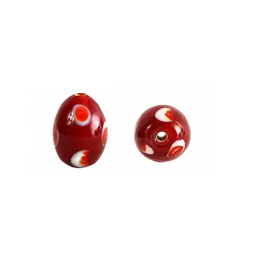 [05667] Vidrio Hindú Rice 10x13mm Rojo BGT-OV 65 x und