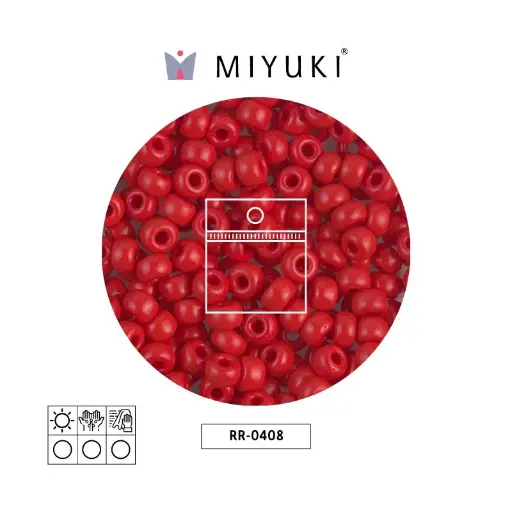 [07433] Mostacilla Miyuki rocalla 6/0 RR0408 opaco maroon x 25g