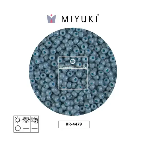 [07366] Mostacilla Miyuki rocalla 8/0 RR4479 moody azul  x 25g