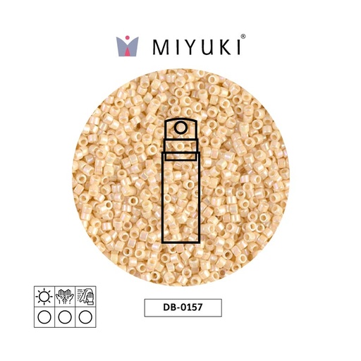 [31092] Miyuki delica 11/0 DB0157 opaco crema AB x 10gr