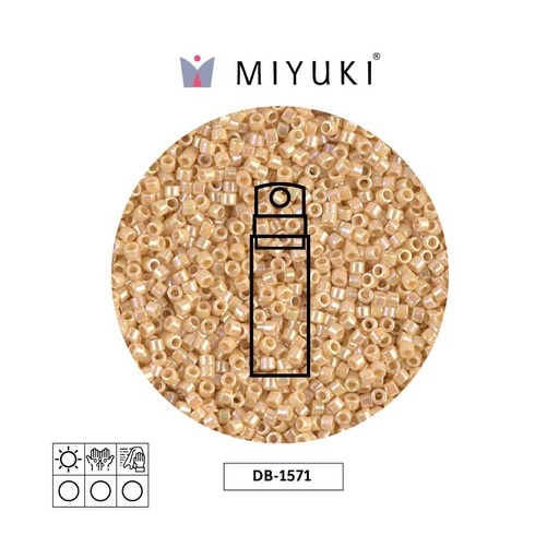[31109] Miyuki delica 11/0 DB1571 opaco crema AB x 10g