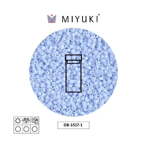 [21627] Miyuki delica 11/0 DB1517-1 mate opaco claro cielo azul x 3g