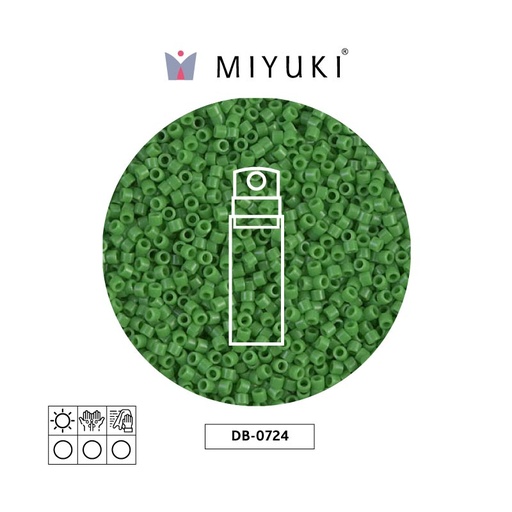 [30585] Miyuki delica 11/0 DB0724 opaco verde x 10gr