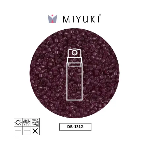 [29631] Miyuki delica 11/0 DB1312 transparente rojo x 10gr