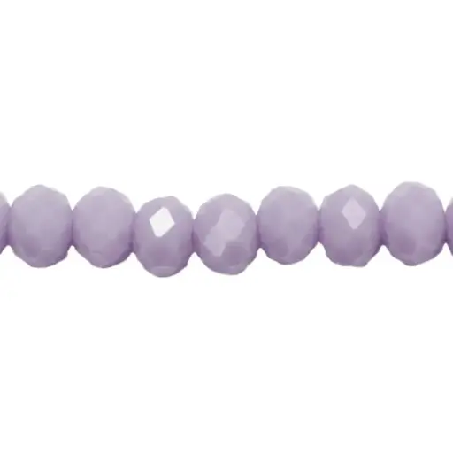 Murano rondela facetada 2mm lila mate AB x 143unds