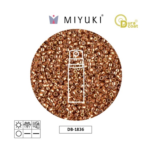 [30767] Miyuki delica 11/0 DB1836 galvanizado muscat x 10gr