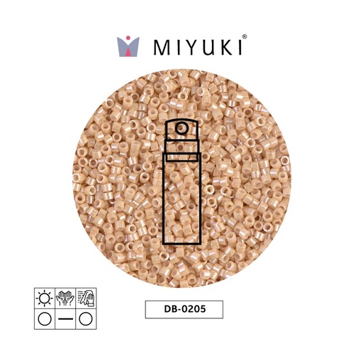 Miyuki delica 11/0 DB0205 Ceylon perlado beige x 10gr