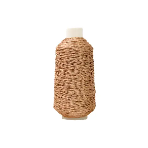 [04857] Hilo poliester metalizado L-214-600-9S cobre x rollo 200m