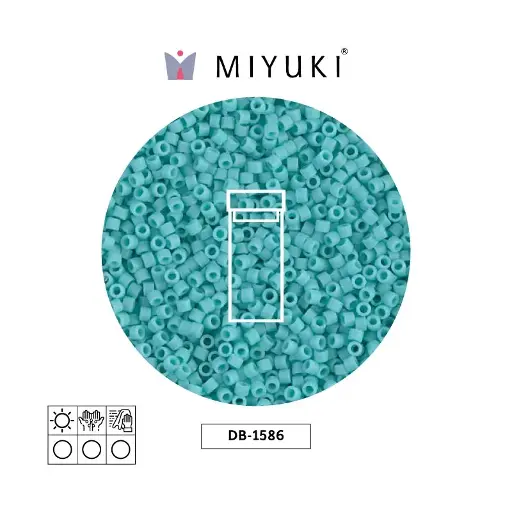[29580] Miyuki delica 11/0 DB1586 mate opaco azul opal x 3g
