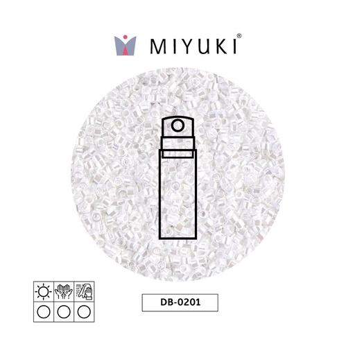 Miyuki delica 11/0 DB0201 blanco perla x 10gr