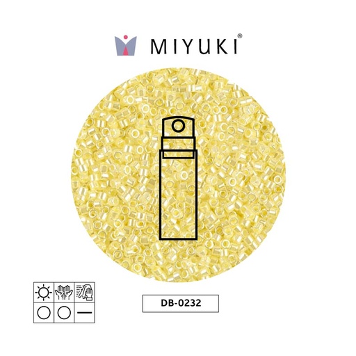 [31099] Miyuki delica 11/0 DB0232 forrado paled amarillo x 10g