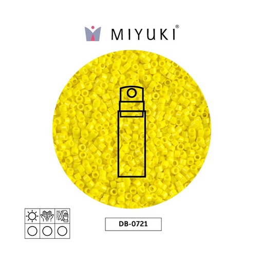 [29608] Miyuki delica 11/0 DB0721 opaco amarillo x 10gr
