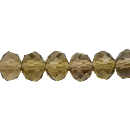 [04573] Murano rondela facetada 8mm black diamond 23 x 62unds