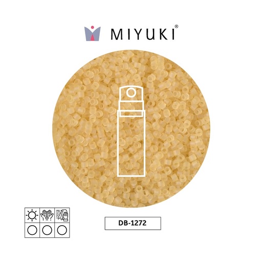 [14076] Miyuki delica 11/0 DB1272 transparente mate claro beige x 10g