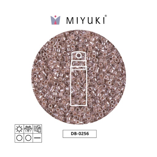 [23096] Miyuki delica 11/0 DB0256 forrado taupe x 10g