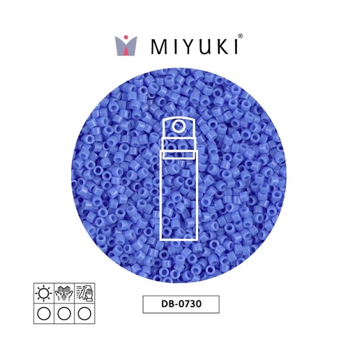[23102] Miyuki delica 11/0 DB0730 opaco claro azul x 10g