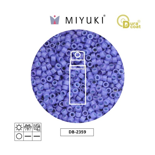 [27199] Miyuki delica 11/0 DB2359 durac opaco viol azul x 10g