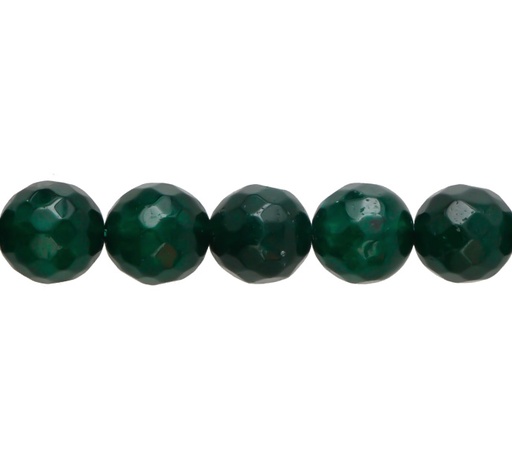 [02419] Sarta redonda facetada 10mm emerald agate x 39unds