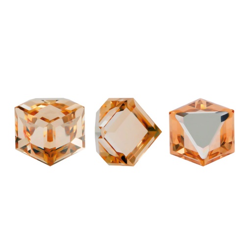 [22575] 4841 swarovski cubo crystal golden shadow CAL V Z 8mm x und