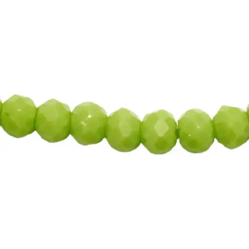 [12912] Murano rondela facetada 2mm verde olivine x 143unds