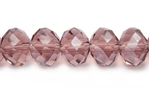 Murano rondela facetada 10mm lt amethyst 17AB x 66unds