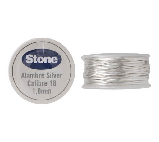 Hilo silver stone N.18 1.0mm x 6 metros