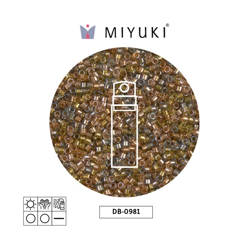 [29377] Miyuki delica 11/0 DB0981 indued color mixed x 10gr