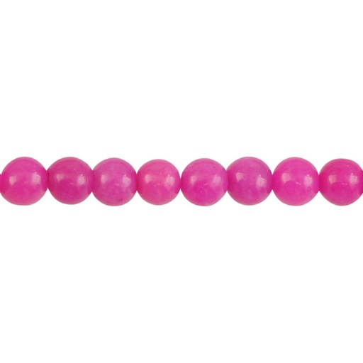 [13690] Sarta redonda fossil 4mm 1-36 fuchsia x 94unds