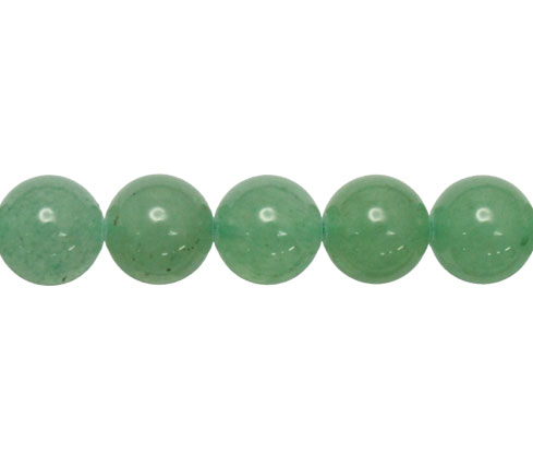 Sarta redonda 10mm aventurina verde x 38 unds