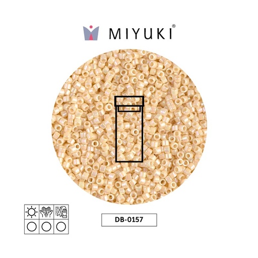 [14085] Miyuki delica 11/0 DB0157 opaco crema AB x 3g