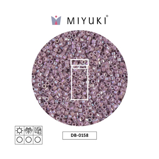 [15340] Miyuki delica 11/0 DB0158 opaco mauve AB x 3g