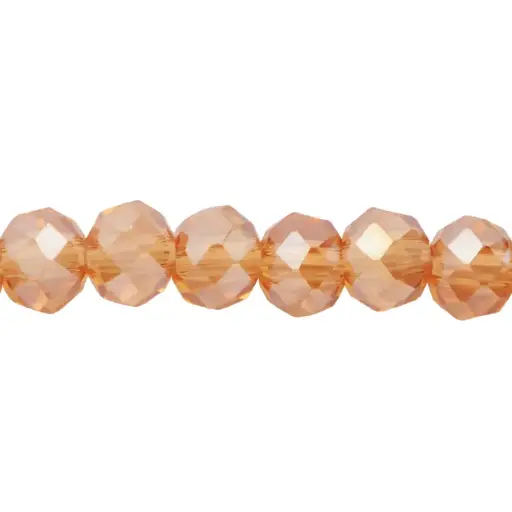 [08255] Murano rondela facetada 4mm smoked topaz 18AB x 110unds