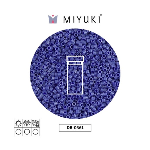 [25520] Miyuki delica 11/0 DB0361 mat metalizado azul x 3g