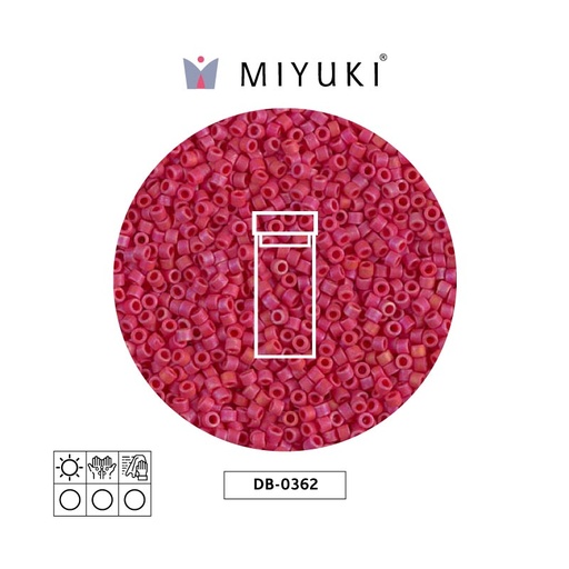 [25543] Miyuki delica 11/0 DB0362 mate rojo x 3g