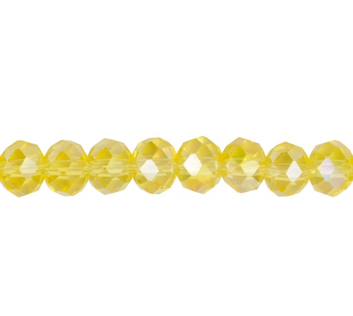 [08257] Murano rondela facetada 4mm light topaz 44 x 110unds