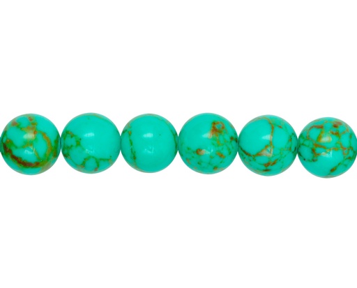 [25228] Sarta redonda 8mm turquesa veteada x 50unds