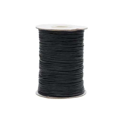[09917] Cordon vibora 1mm 106 negro x rollo de 160m