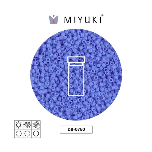 [28415] Miyuki delica 11/0 DB0760 mate opaco periwinkle x 3g