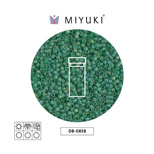 [28420] Miyuki delica 11/0 DB0858 mate claro verde AB x 3g