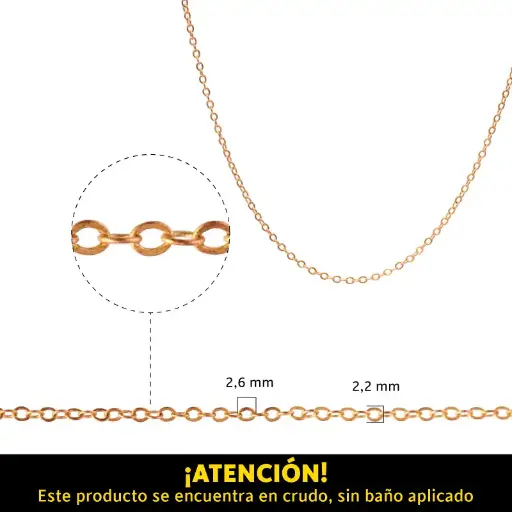 [19861] Cadena link redondo 2mm 245SF/2.2x2.6mm/R x mt