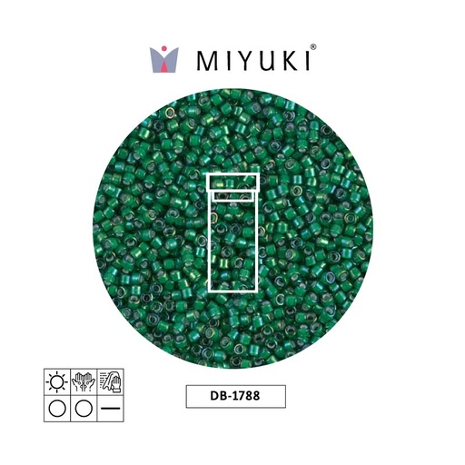 [30264] Miyuki delica 11/0 DB1788 verde AB x 3g