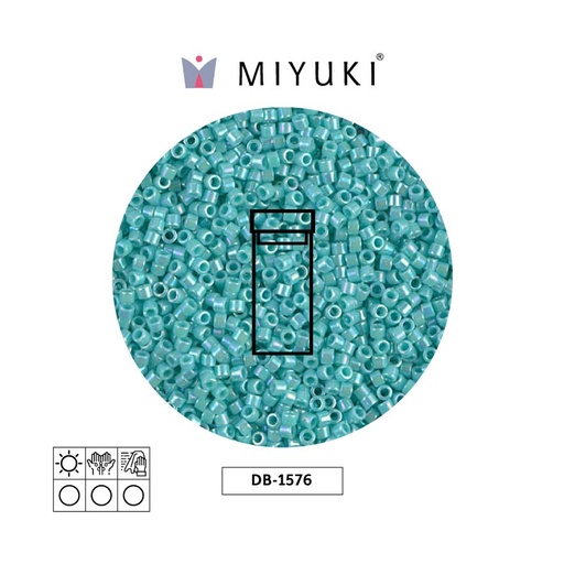 [31331] Miyuki delica 11/0 DB1576 opaco azul opal AB x 3g