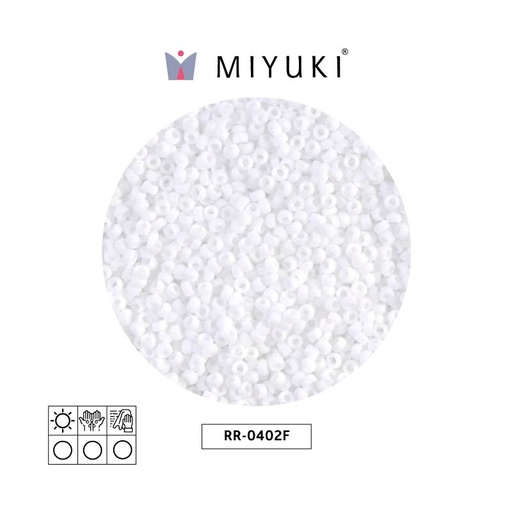 [16199] Mostacilla Miyuki rocalla 11/0 RR0402F mate blanco x 250g