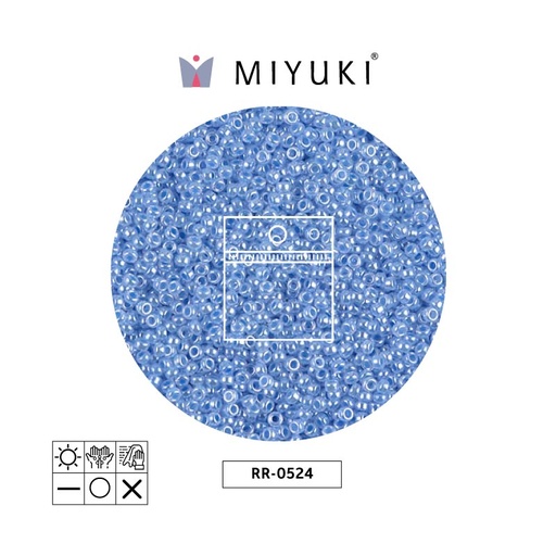 [22383] Mostacilla Miyuki rocalla 11/0 RR0524 claro azul ceylon perlado x 25g