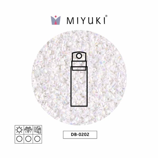 [31095] Miyuki delica 11/0 DB0202 blanco perla AB x 10g