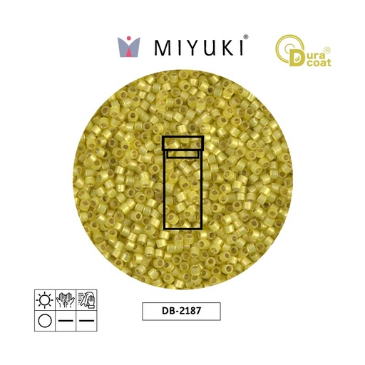 [31869] Miyuki delica 11/0 DB2187 Duracoat citron x 3g